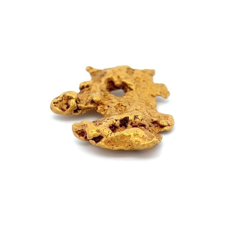 Real gold nugget earrings